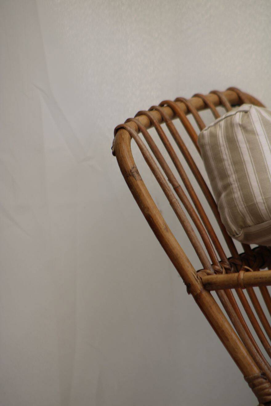 Chaise enfant en rotin