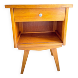 Vintage compass leg bedside table