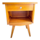 Vintage compass leg bedside table