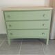 Matt green chest of drawers