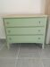 Matt green chest of drawers