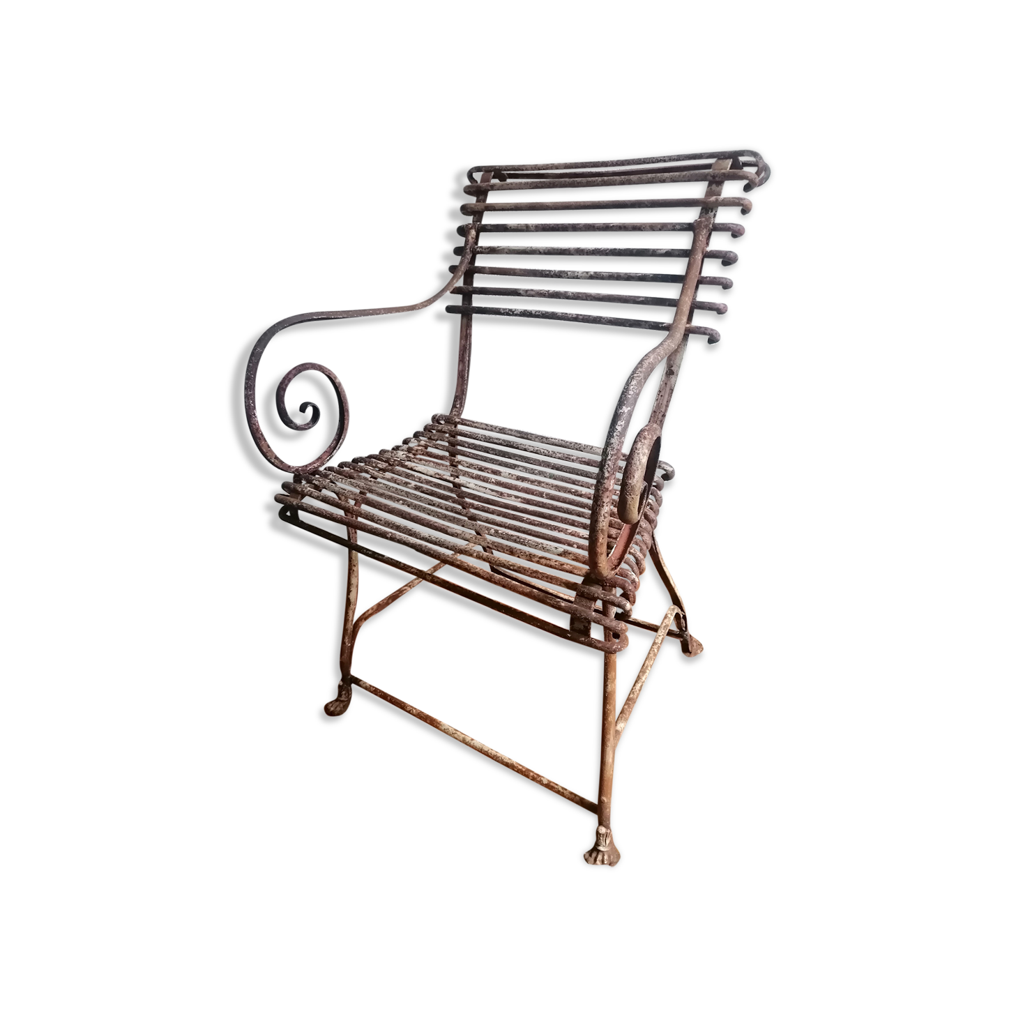 Old garden armchair Arras. 1890