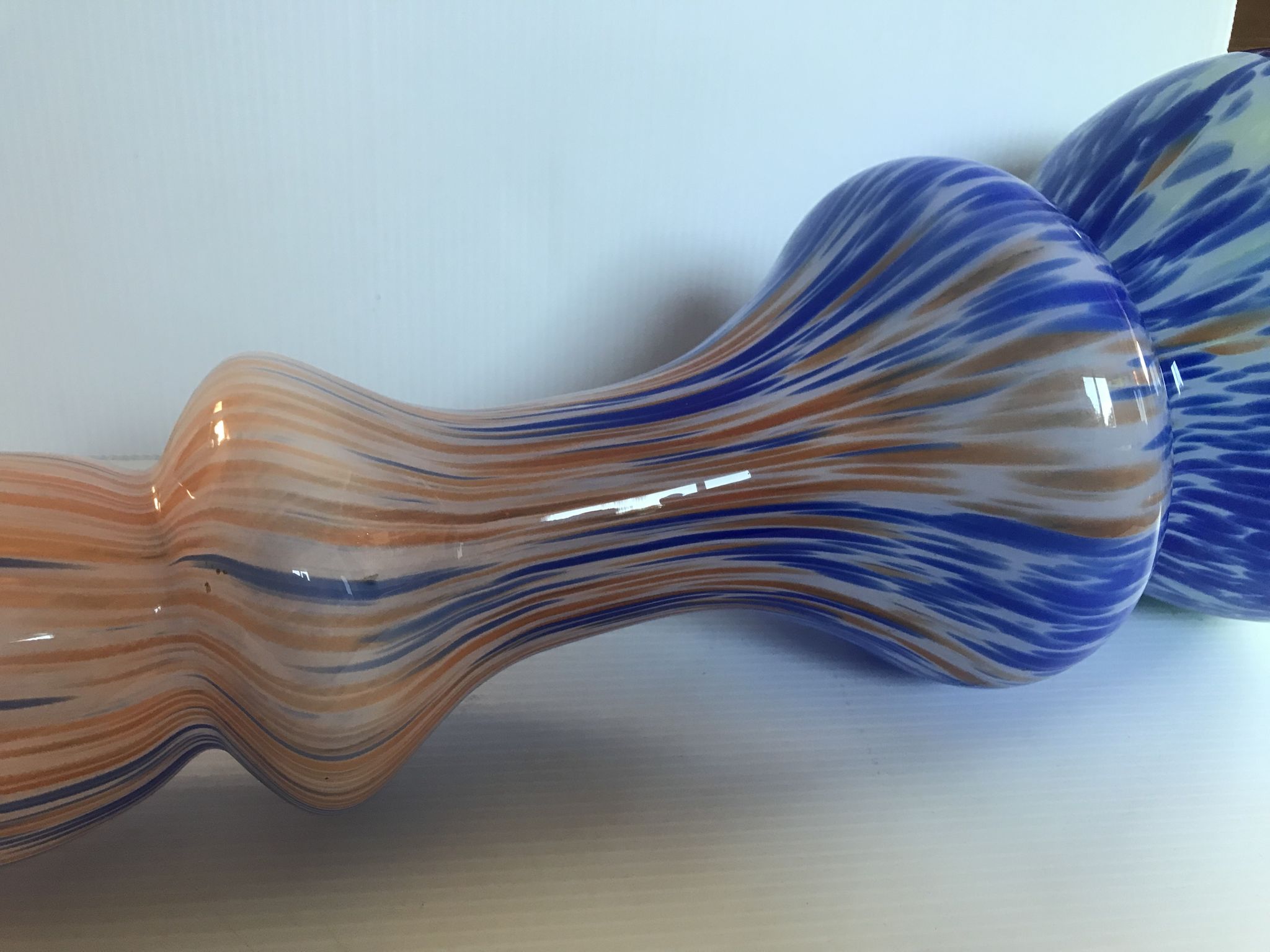 Multicolored vase Murano 46cm