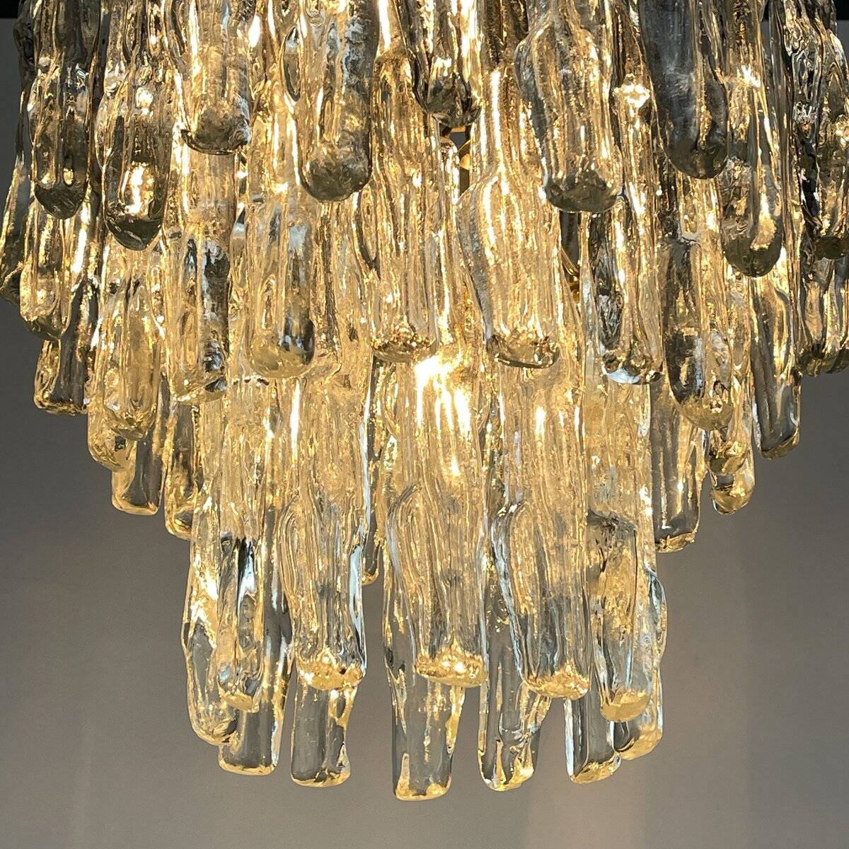 Murano glass chandelier attributed to J. Kalmar, Austria, 1960s.