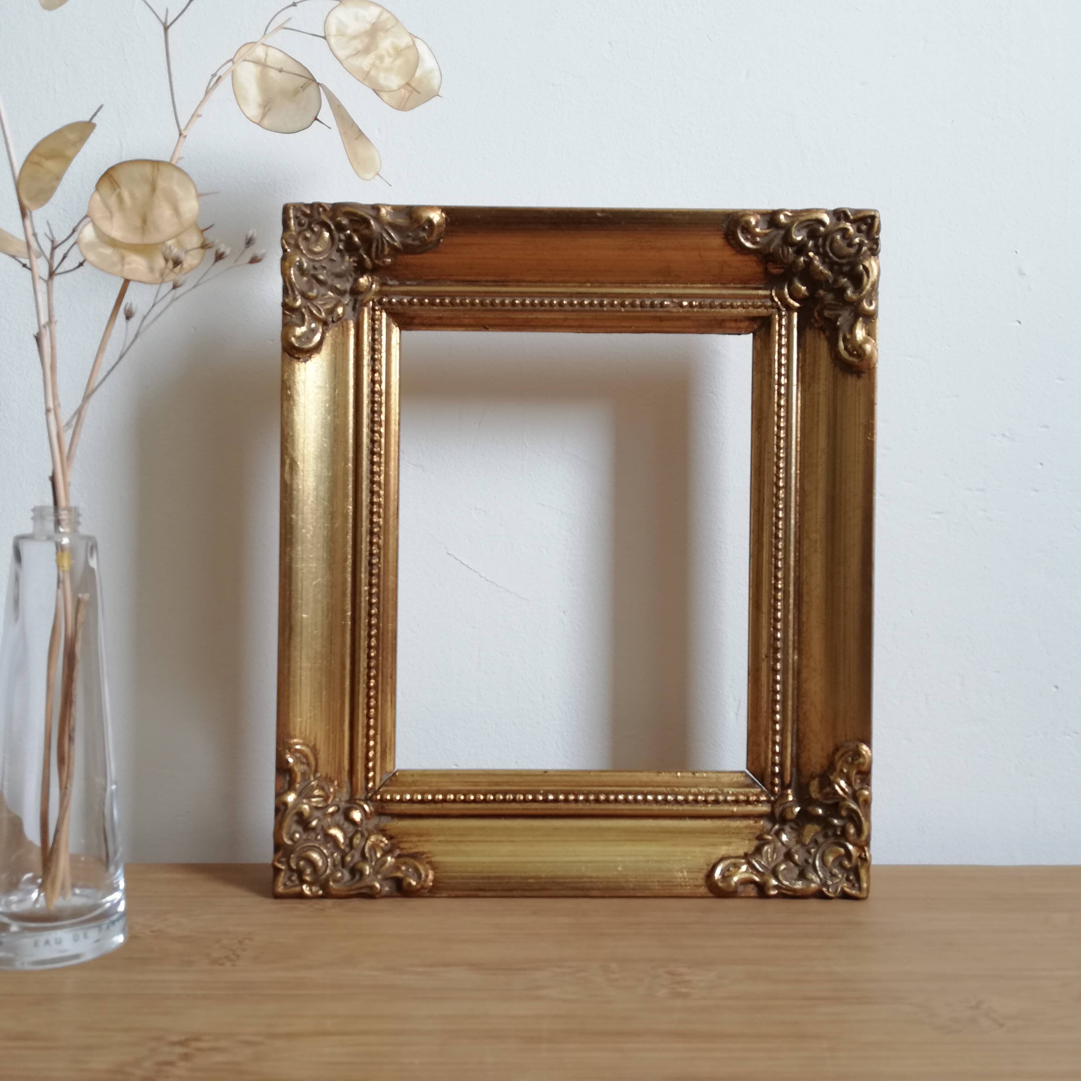 Golden wood frame
