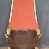 Chaise basse style Louis XV