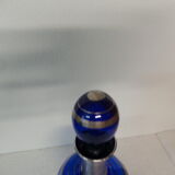 Blue crystal carafe with silver