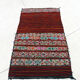 Kilim Tellisse red wool flat carpet 145 x 270 cm