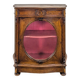 English mahogany low display cabinet