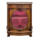 English mahogany low display cabinet