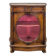 English mahogany low display cabinet