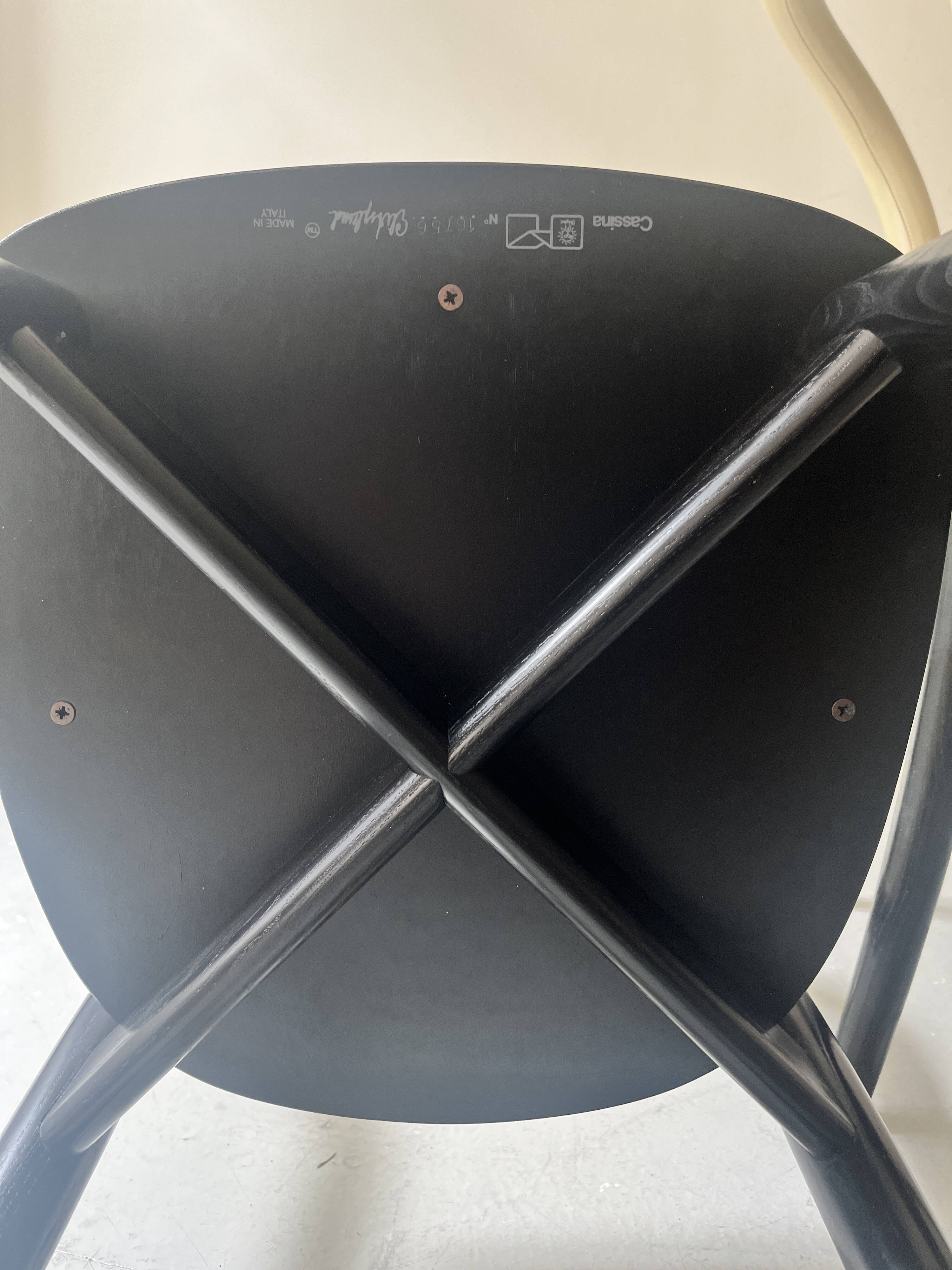 set of 2 chairs in ash and beige leather "Goteborg" by Gunnar Asplund for Cassina, design 1990