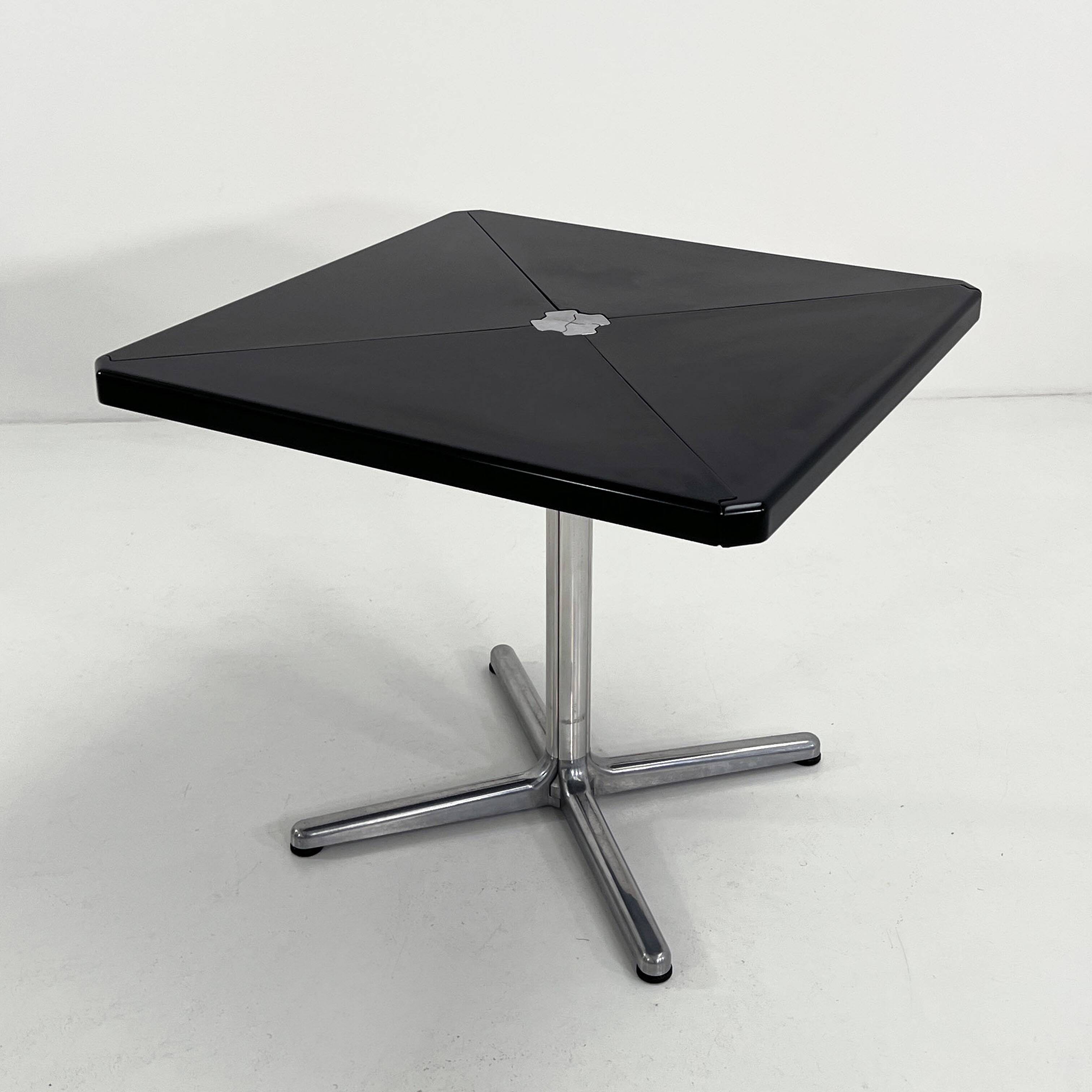 Black Folding Table by Giancarlo Piretti for Anonima Castelli, 1970