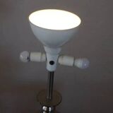 Large table lamp in satin-chrome steel by Goffredo Reggiani, Italy 1970s