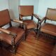 3 fauteuils de style Louis XIII