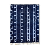 Modern Moroccan carpet blue 90x150cm