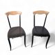 2 x Charme dining chair by Fasem is a slender, yet strong masterpiece 1980s