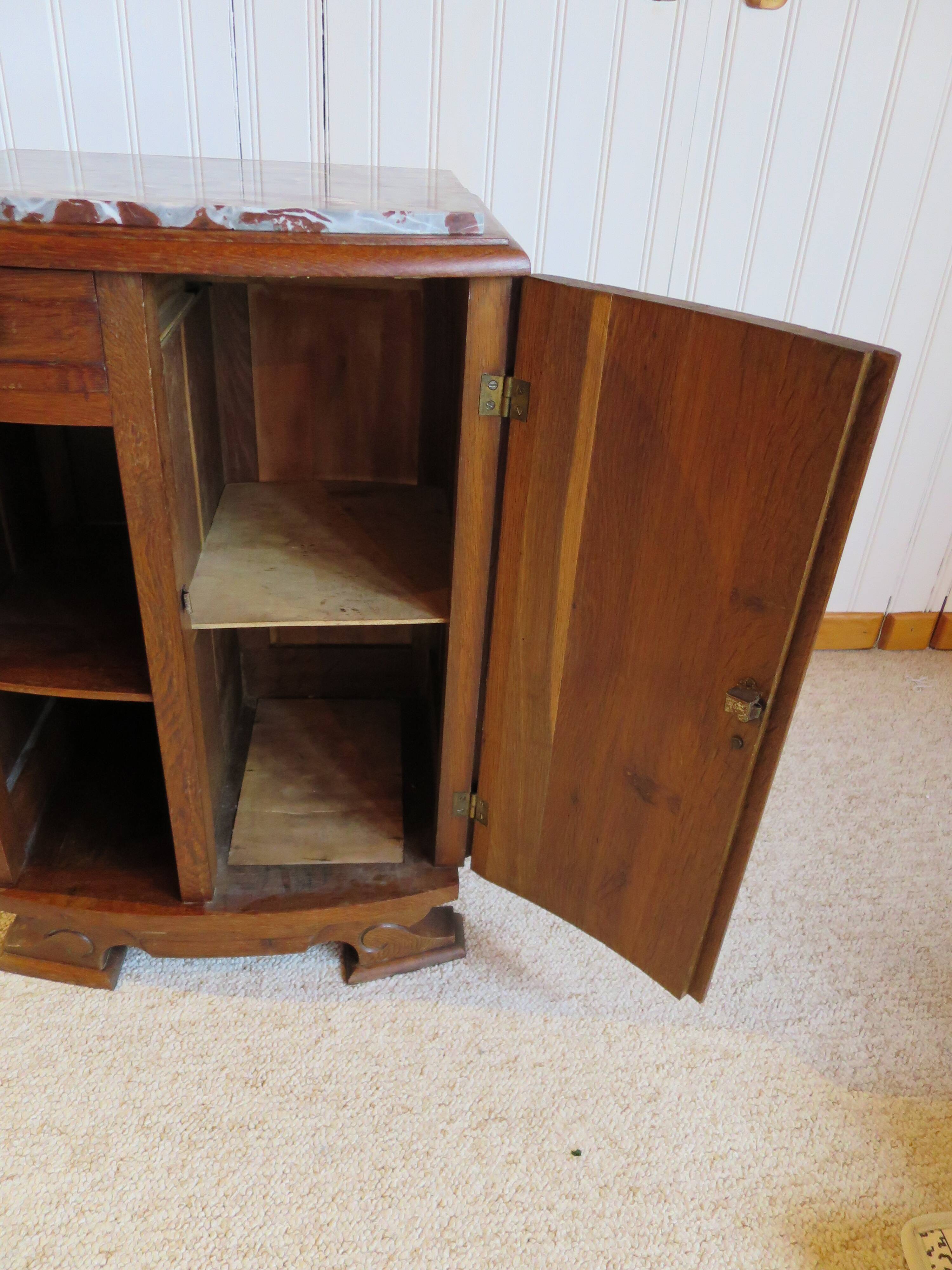 Bedside table - occasional furniture - Art Deco - 1 door - 1930s