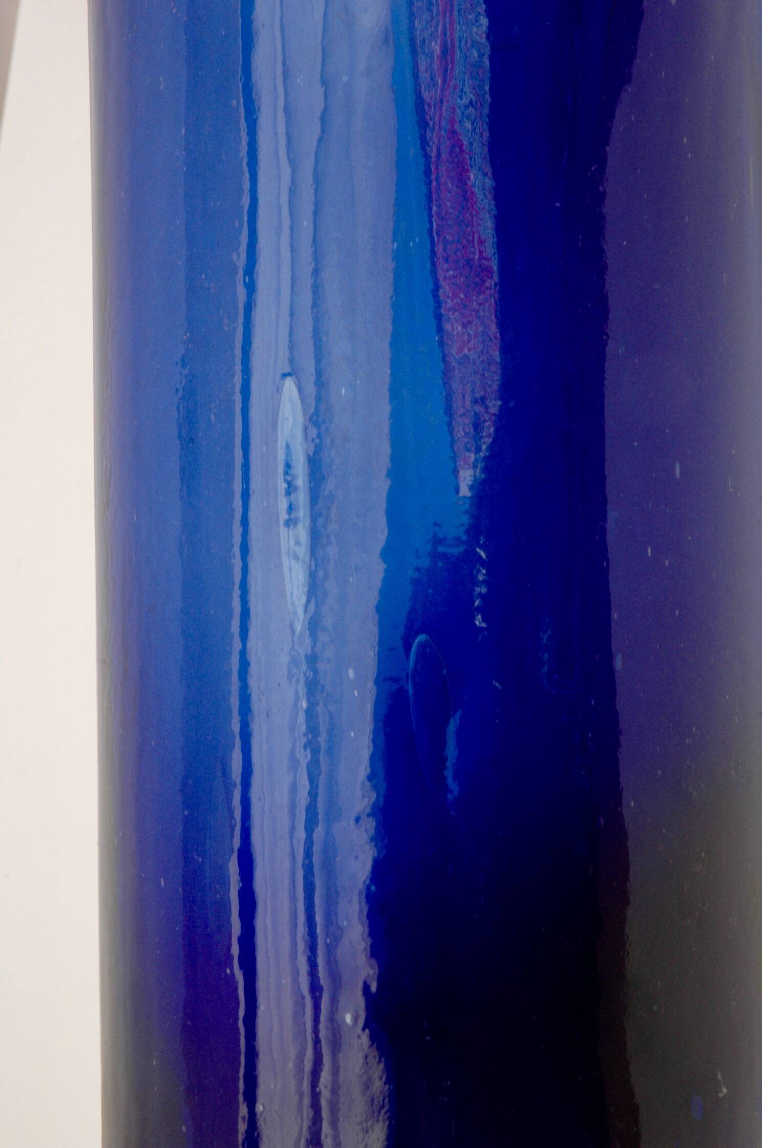 Large Blue Glass Bottle