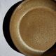 A solid brown flat-bottomed stoneware bowl D18