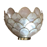 Vintage mother-of-pearl wall lamp