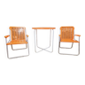 Vintage 1970 armchair and table set