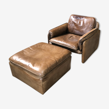 De Sede ds61 armchair and ottoman