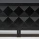 Brutalist De Coene sideboard in stained oak, Belgium, 1970s