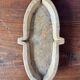 Small old carved stone cup, holy water font or soapstone