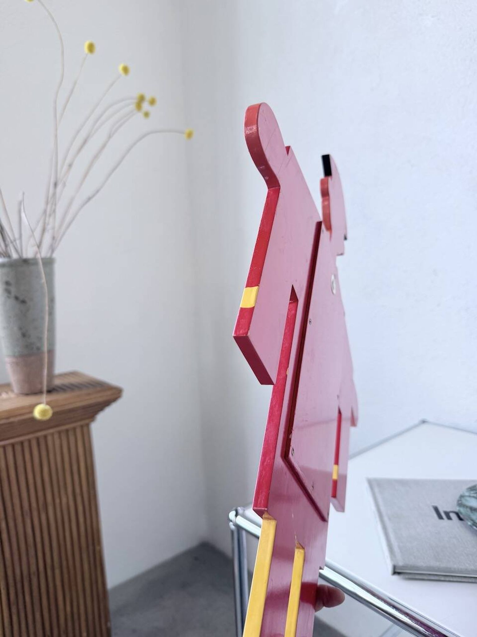 Child's character painted wooden mirror