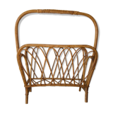 Rattan magazine rack