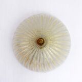 Vintage glass and brass ceiling lamp