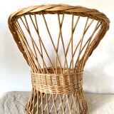 Vintage rattan armchair for children