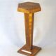 Side table with removable polygonal top, Art Deco, inlaid 1925