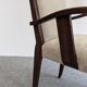 Pair of modernist mahogany bridge chairs from the 1940s/1950s