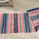 VINTAGE 80s Cotton Kilim RUG