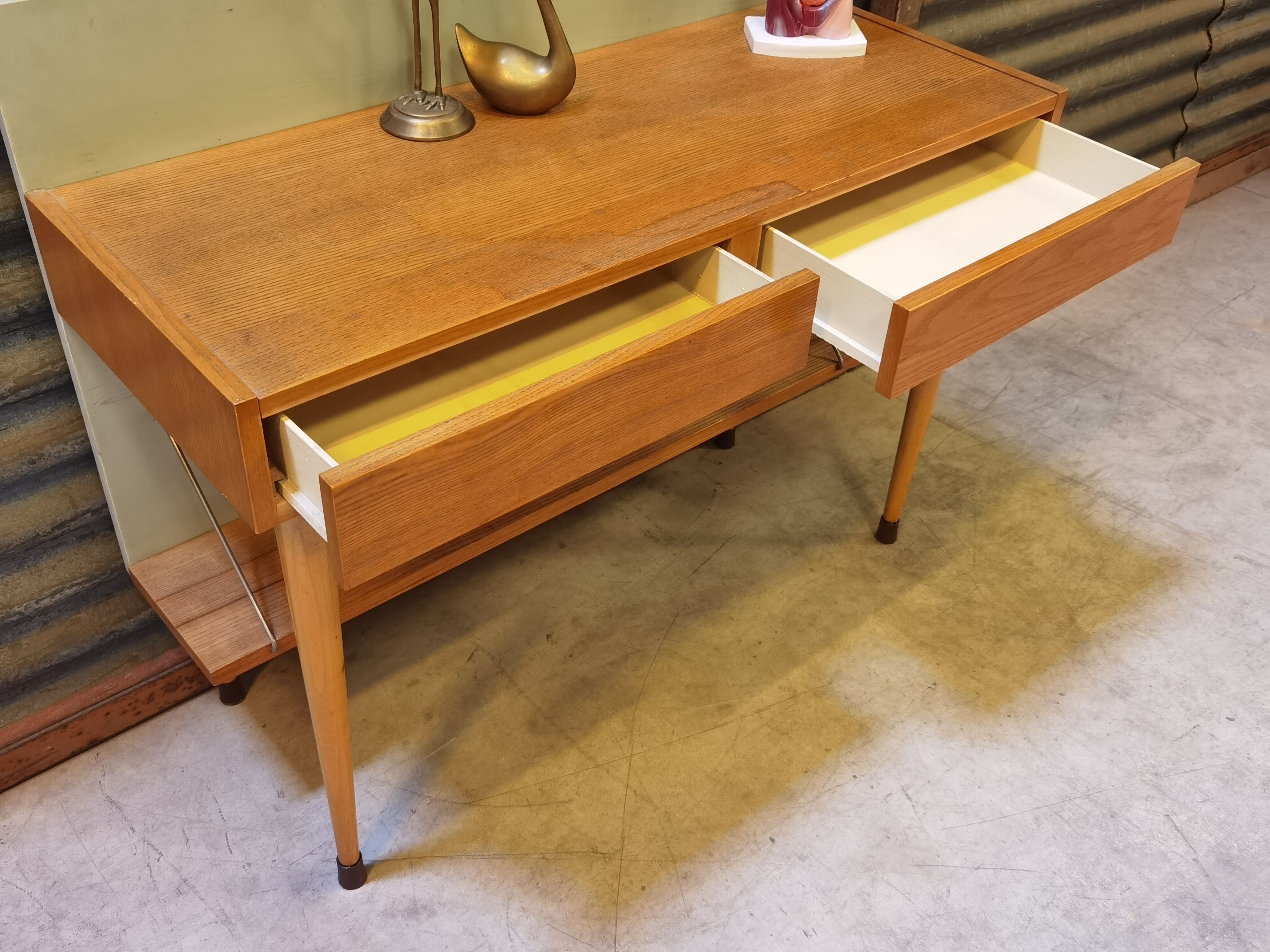 Entrance wall console or small Czech accent furniture year 70