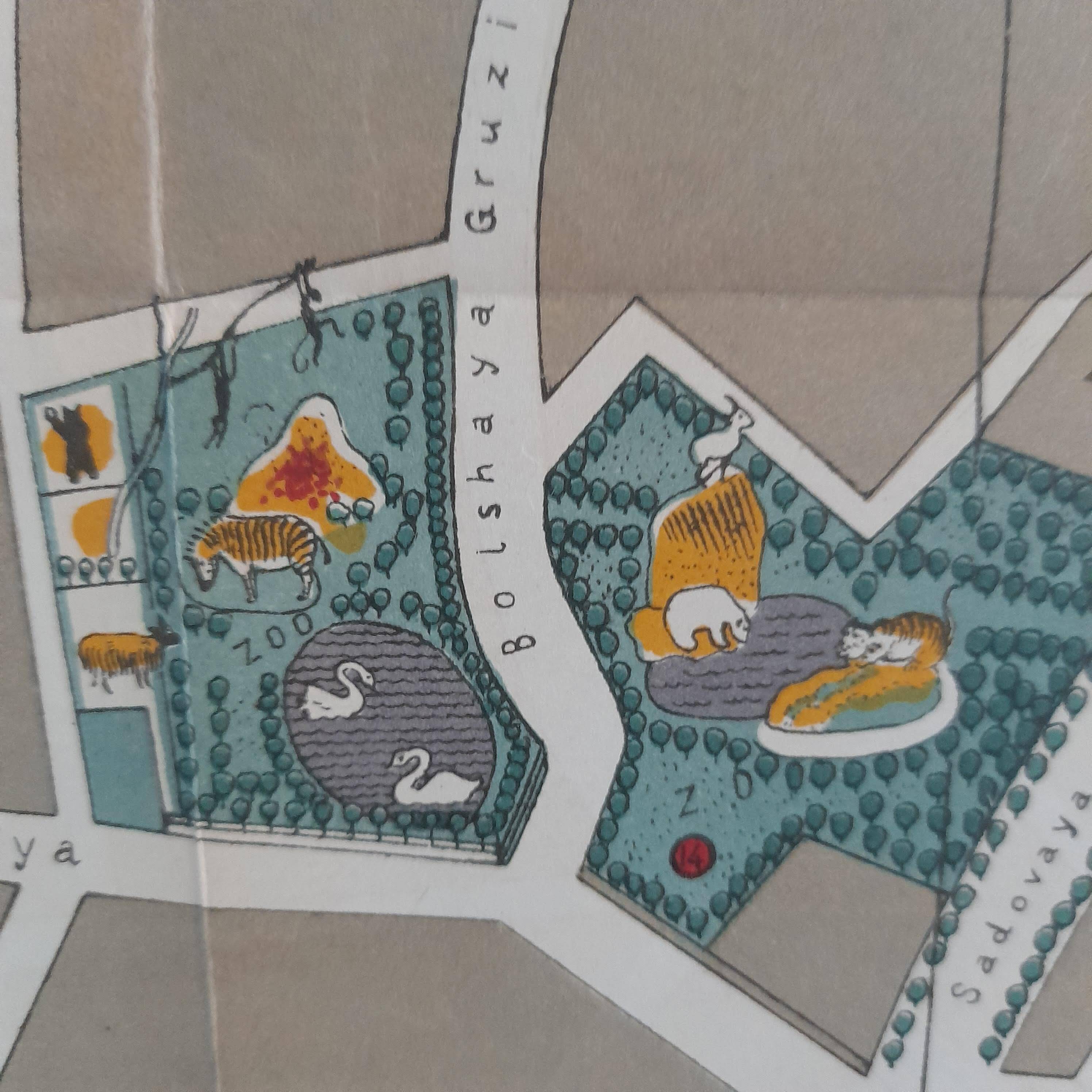 Map Map of the city of Moscow