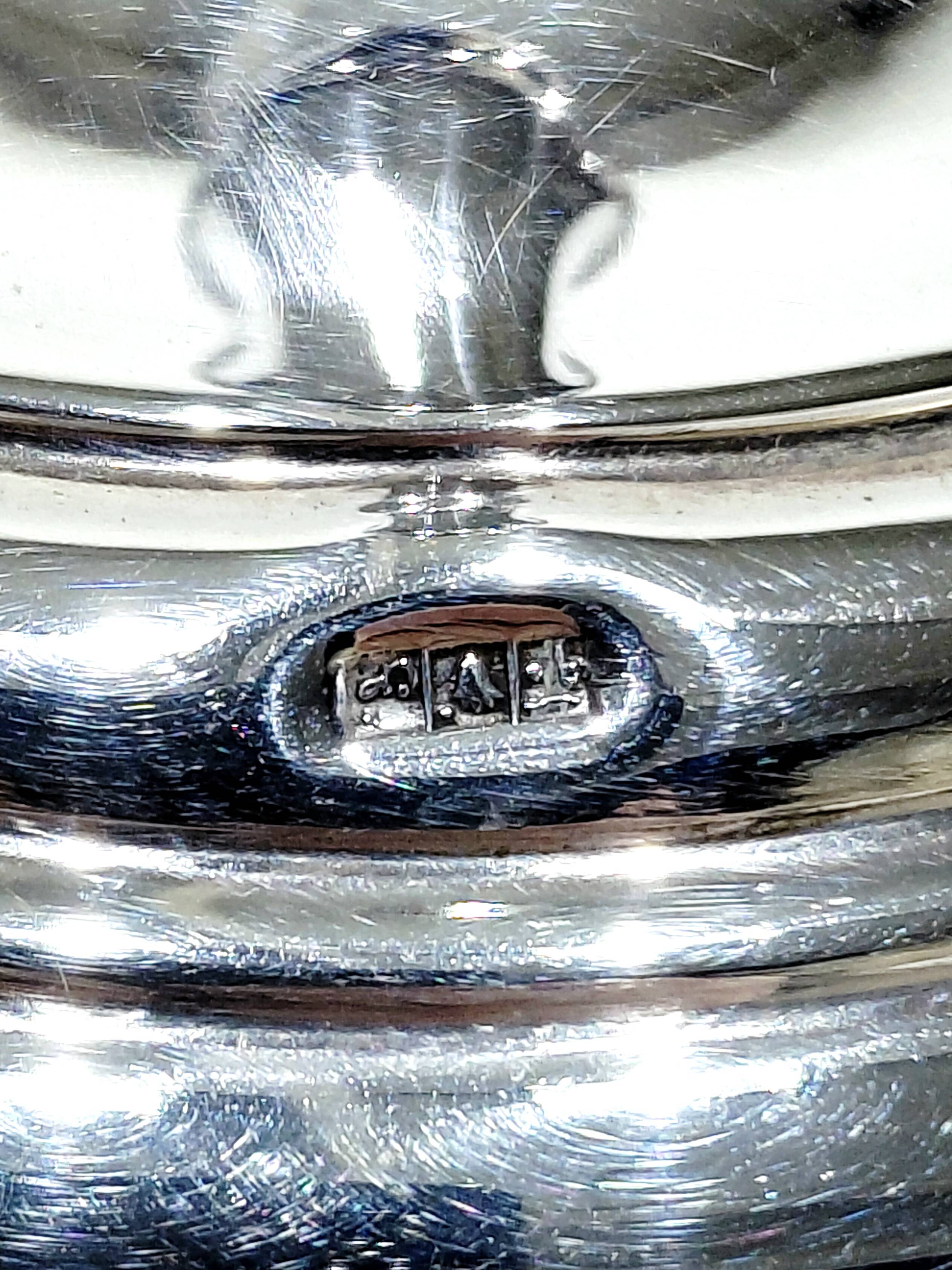 Pair of Silver Candle Holders Egypt