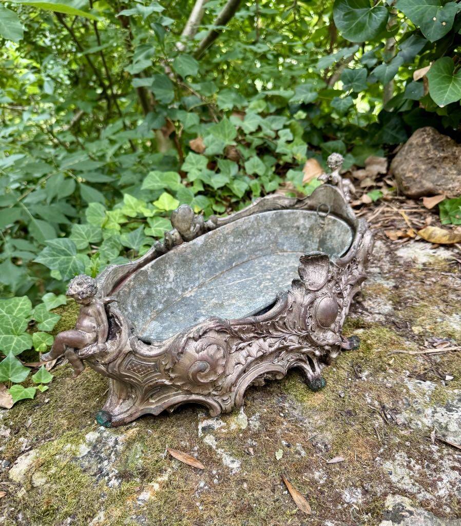 Large silver planter from the Napoleon III period