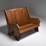 Italian Settee in Stained Beech - 1940's