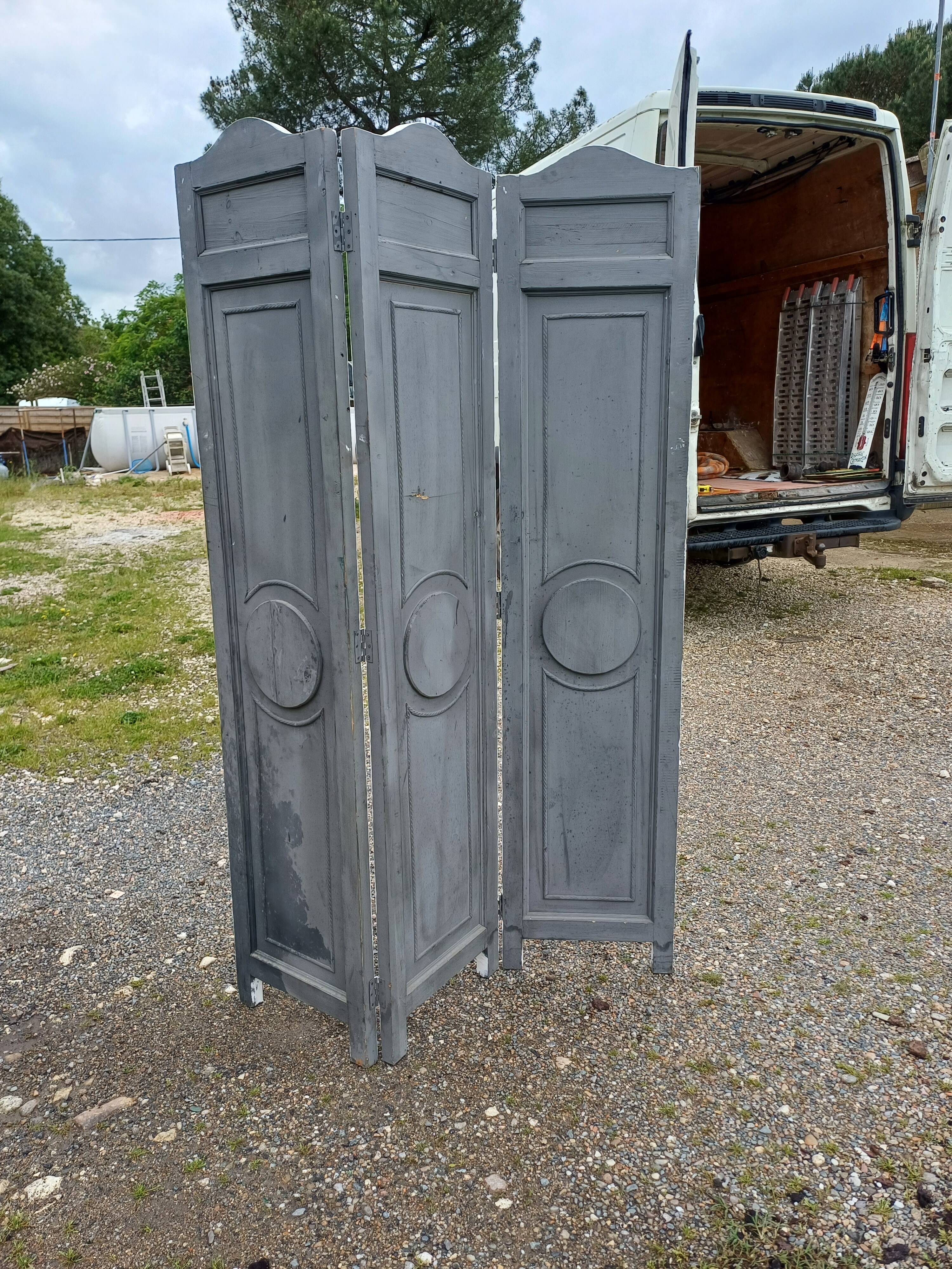 Wooden Screen 3 Leaves