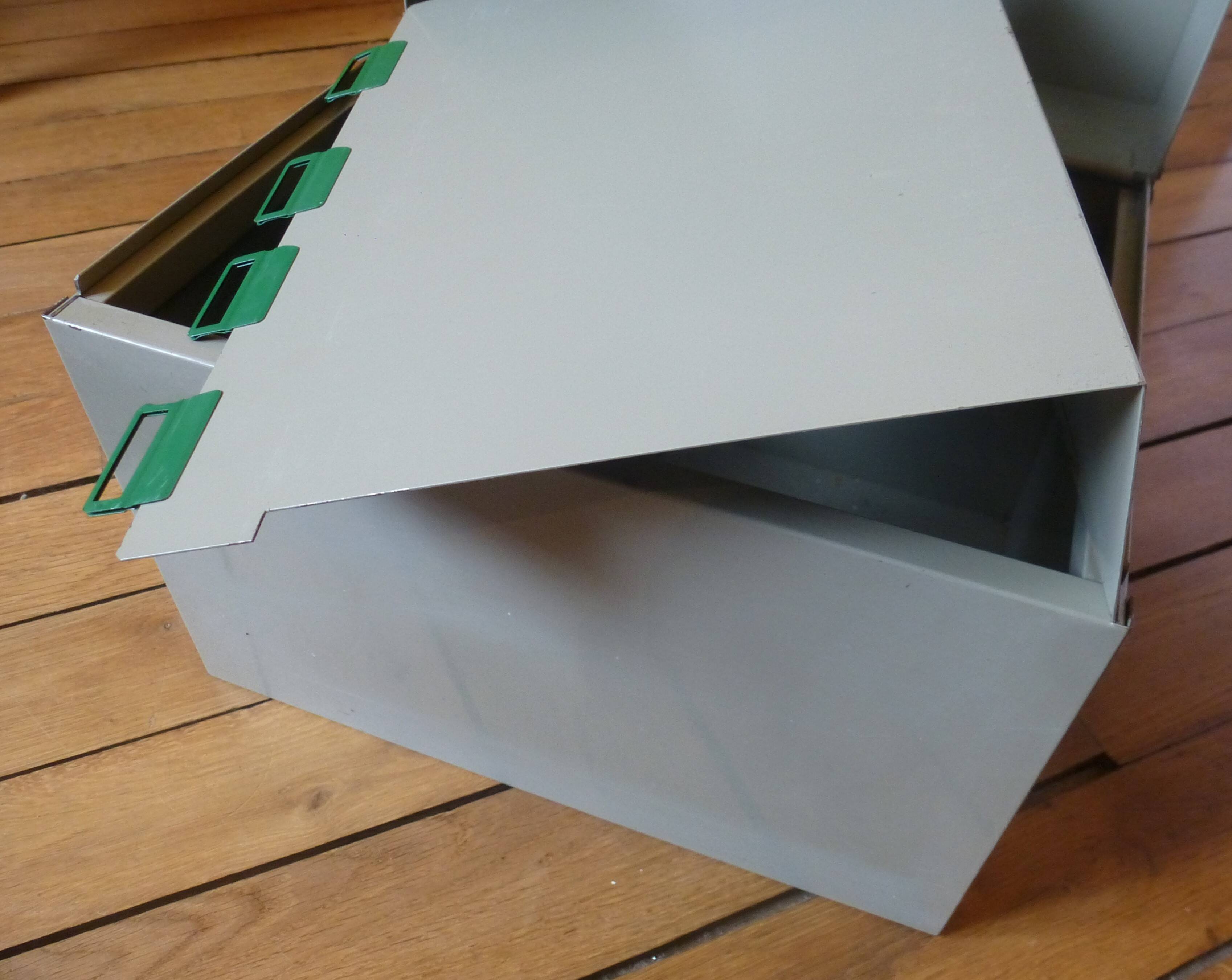 Vintage metal storage box / box 1960s