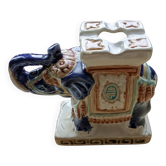 handmade ceramic elephant sculpture 20th century art deco ethical India