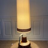 XL floor lamp by Hustadt Leuchten, studio ceramic, 1970s, mid-century, vintage, brutalist, fat lava