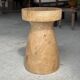 Stool, side table, end table in natural solid mango wood.