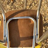 Pair of yellow Formica chairs