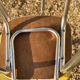 Paire de chaise Formica jaune