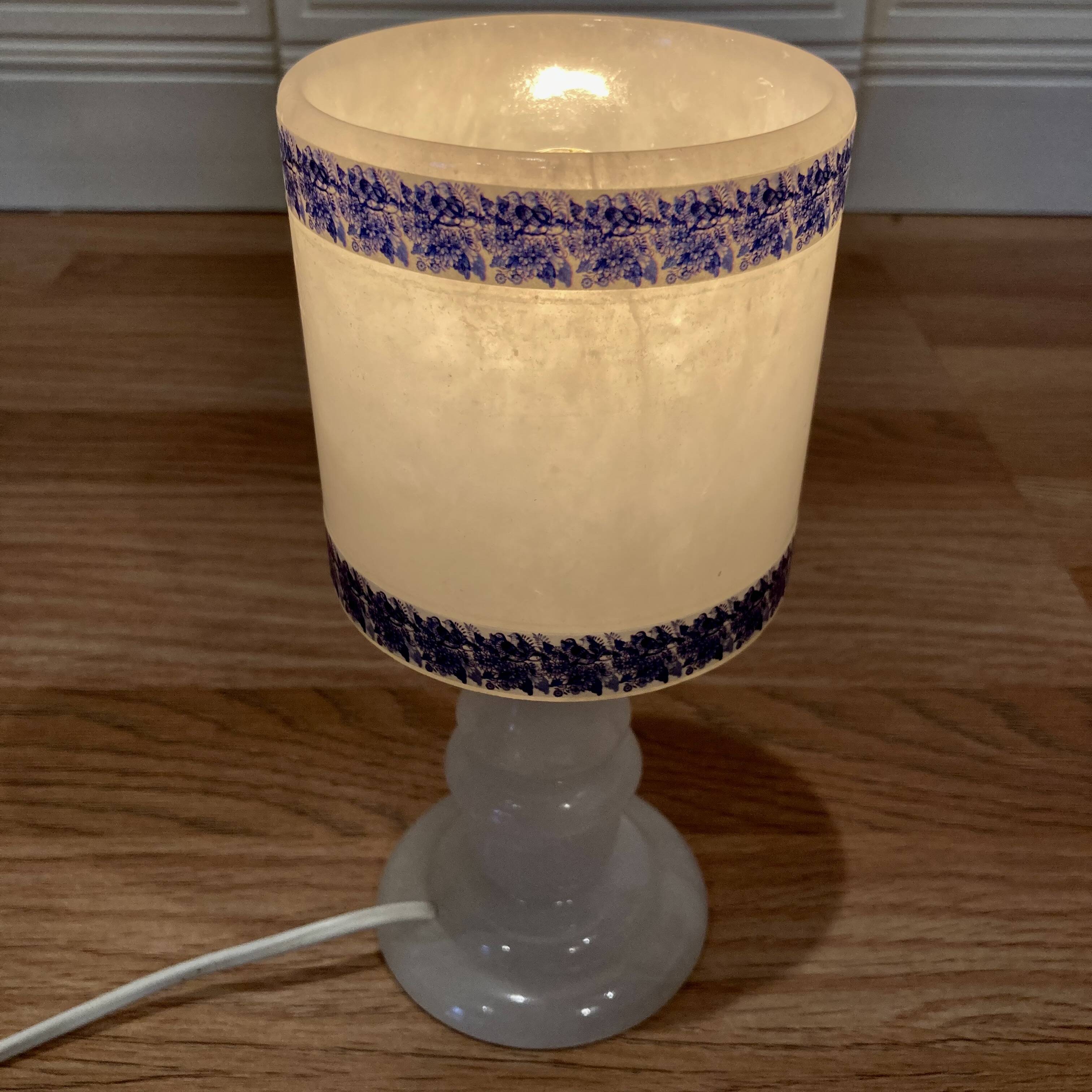 Ensemble de cinq lampes Design scandinave albâtre 1950.