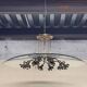 Chandelier in glass and brass attributed to Pietro Chiesa for Fontana Arte, 1940s.